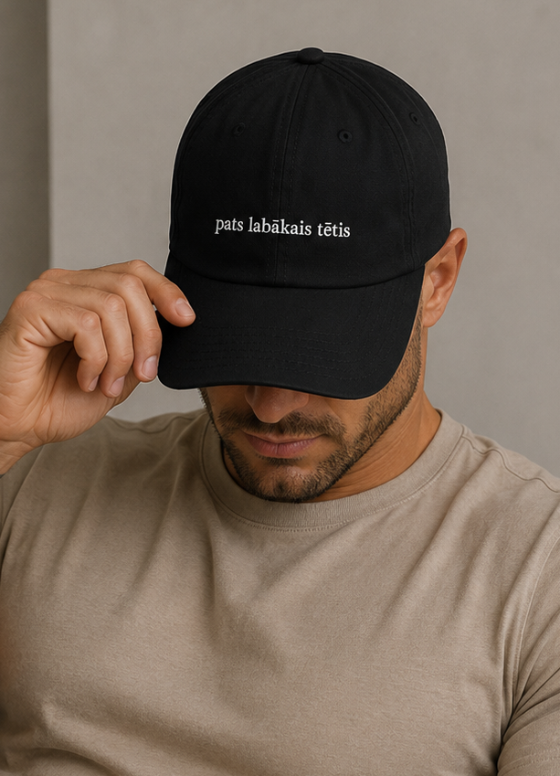 Pats labākais tētis cepure – izšūta cepure kepons tētiem.